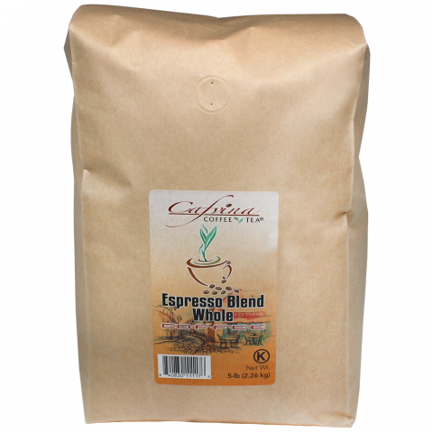 Cafvina Espresso Blend - Whole Bean (5 lbs), F1000