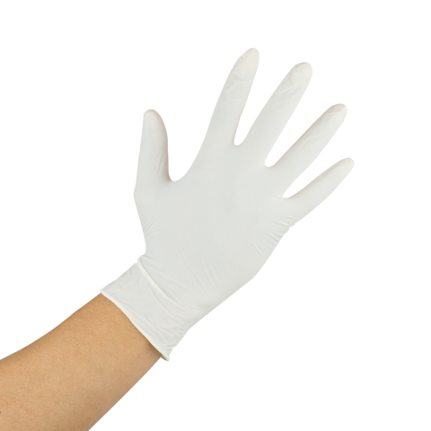 Karat Latex Powdered Gloves (Clear) - Medium - 1,000 ct, FP-GL1012