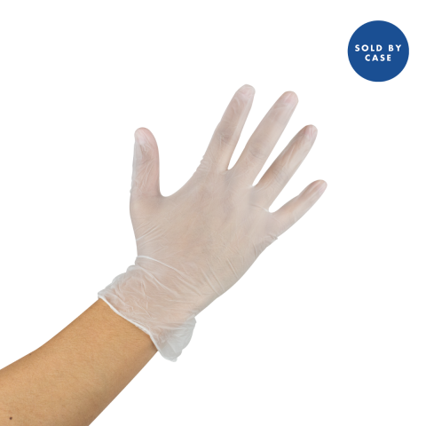 Karat Vinyl Powder-Free Gloves (Clear) - Medium - 1,000 ct