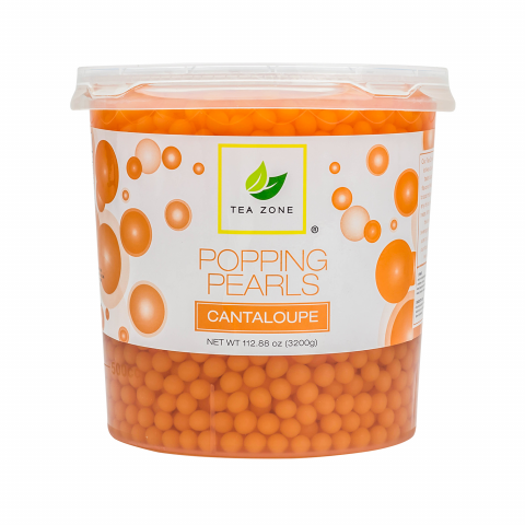 Tea Zone Cantaloupe Popping Pearls (7 lbs), B2058