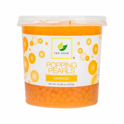 Tea Zone Mango Popping Pearls (7 lbs)