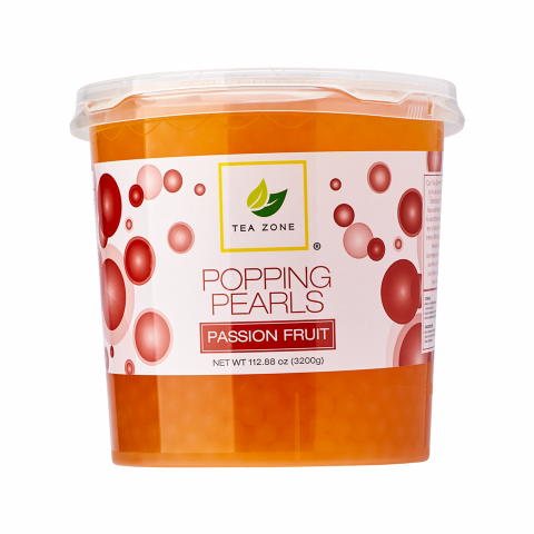 Tea Zone Passion Fruit Popping Pearls (7 lbs)