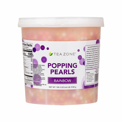 Tea Zone Rainbow Popping Pearls (6.8 lbs)