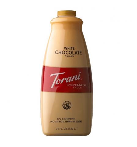 Torani White Chocolate Puremade Sauce 64oz